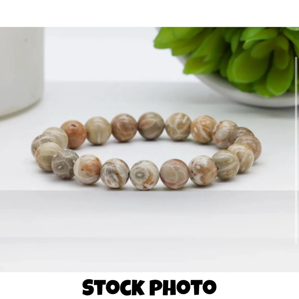 Authentic Chrysanthemum 10mm Stretchy Bracelet by Bombshell Beads‎